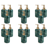 Kuber Industries Liquid Soap Dispenser | Handwash Soap Dispenser | Soap Dispenser for Wash Basin | Shampoo Dispenser Bottle | Bathroom Dispenser Bottle | 18 Piece | Pack of 6 |300 ml | Green